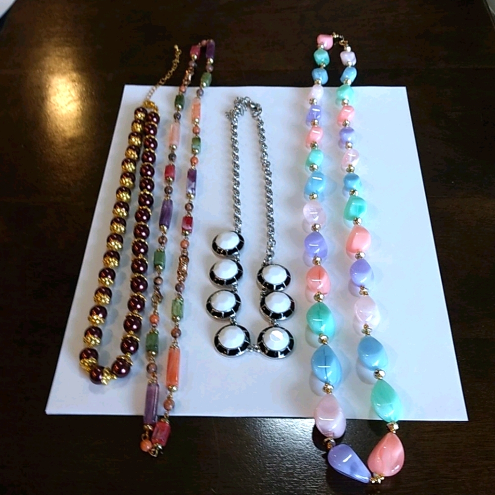 4 necklaces